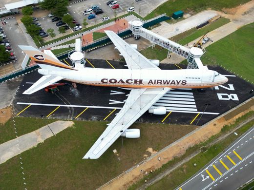 Coach · store inside a Boeing 747