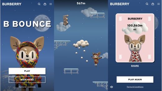 Burberry · B Bounce arcade