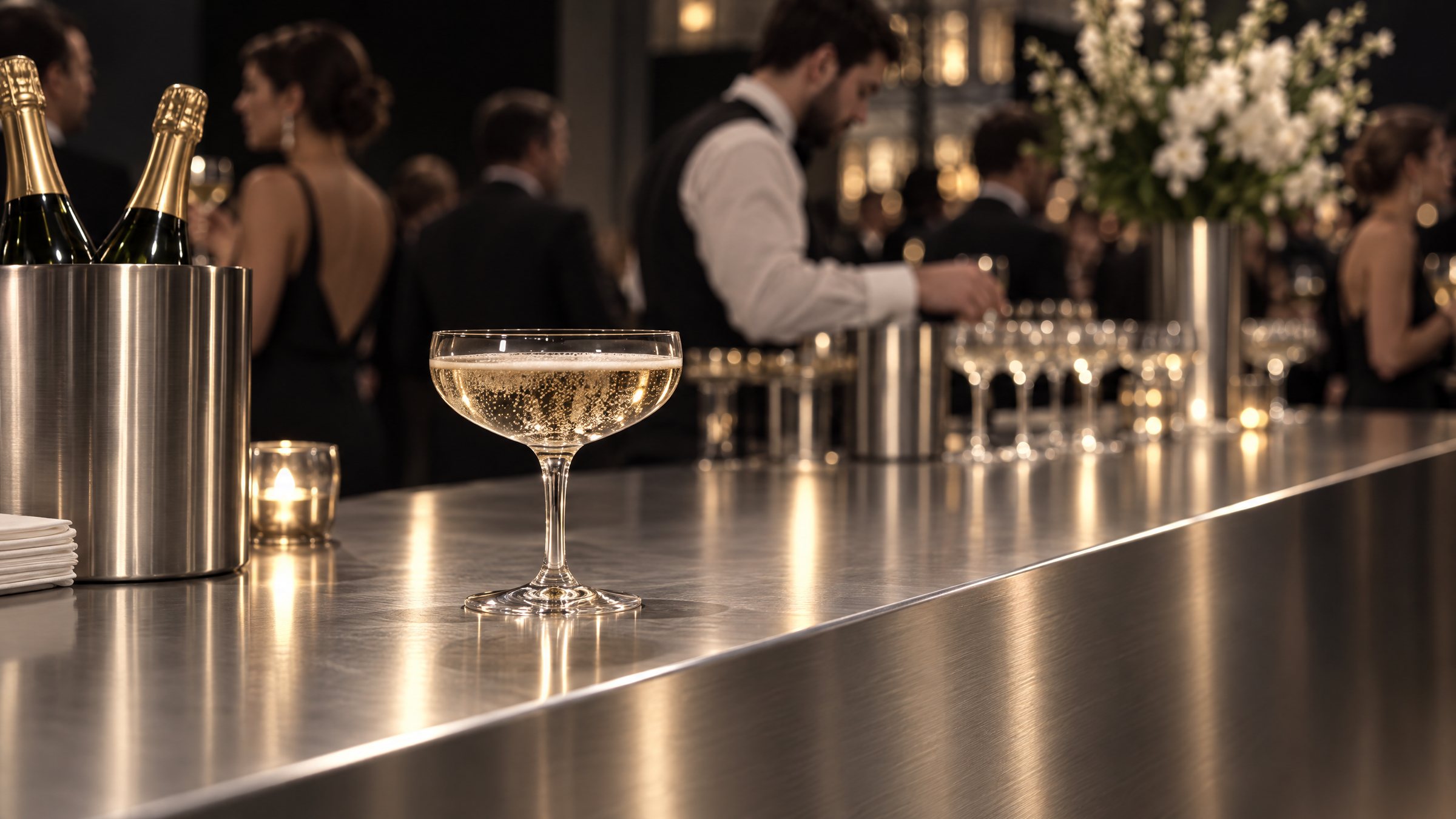 Le bar de la soirée.